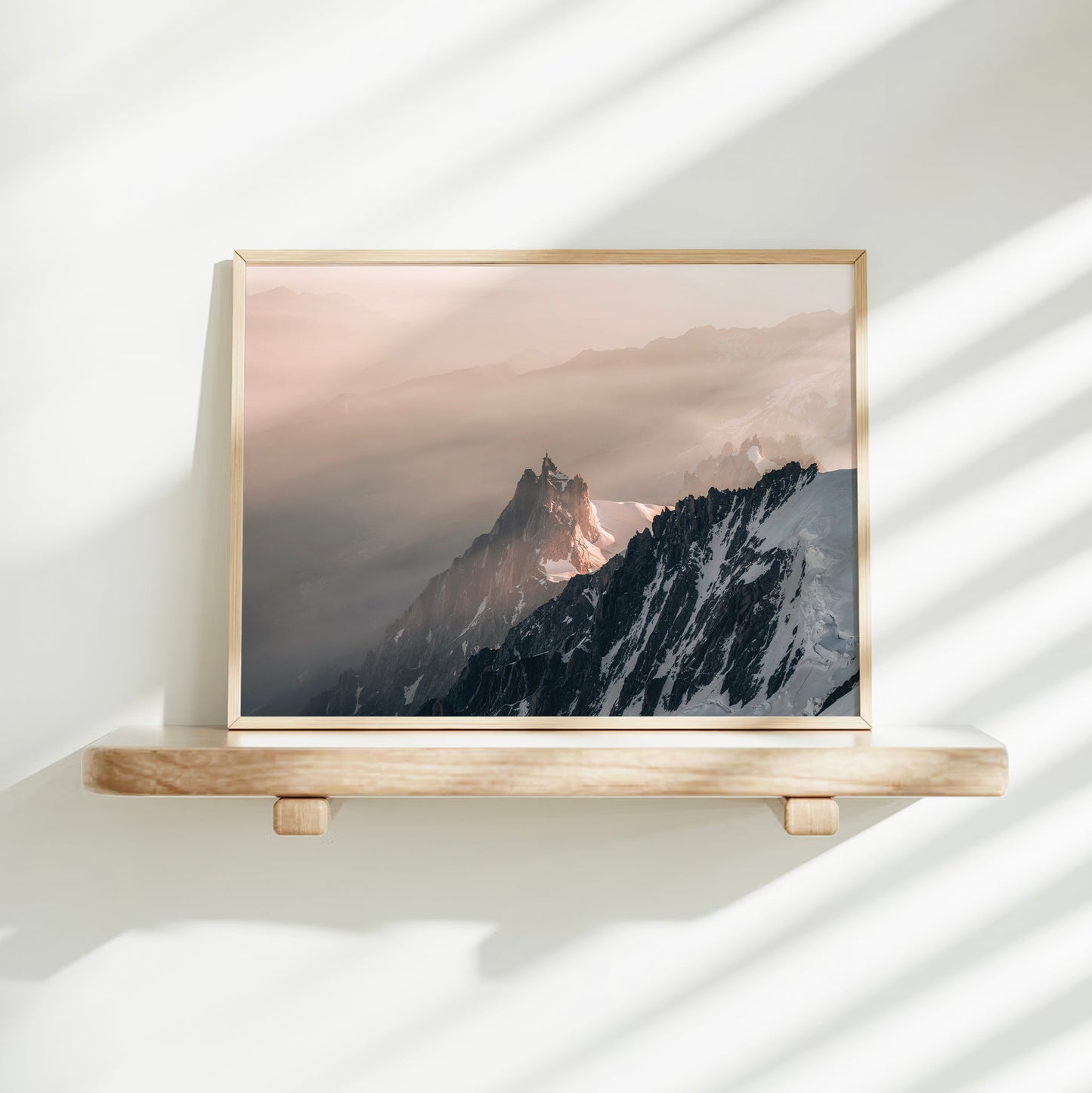Aiguille du Midi Chamonix Wall Art – French Alps Mountain Print
