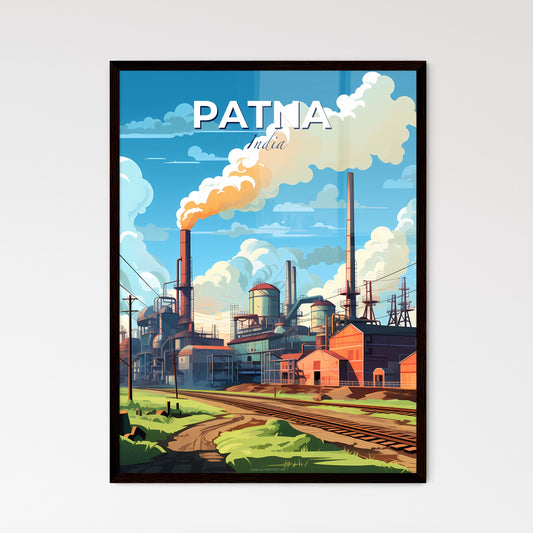 Paintbrush Skyline of Patna India with Factory Smokestacks Default Title