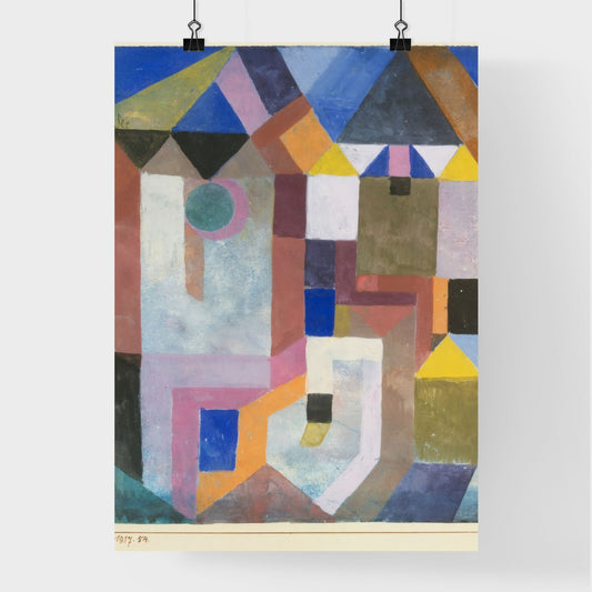 Paul Klee – Colorful Architecture, 1917 Poster