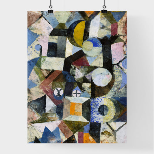 Paul Klee – Composition with the Yellow Half-Moon and the Y Poster