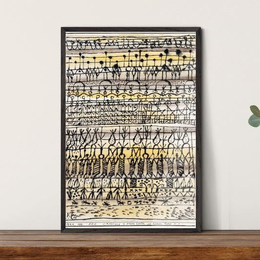 Paul Klee – ERA. Cooling in a Hot Zone Garden Framed Art Print