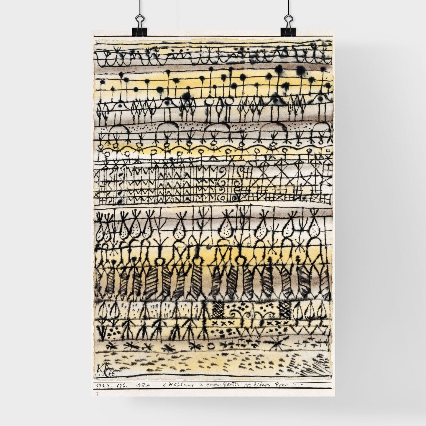 Paul Klee – ERA. Cooling in a Hot Zone Garden Poster