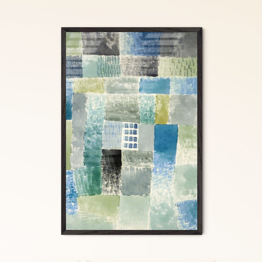Paul Klee – First House in a Settlement Framed Art Print