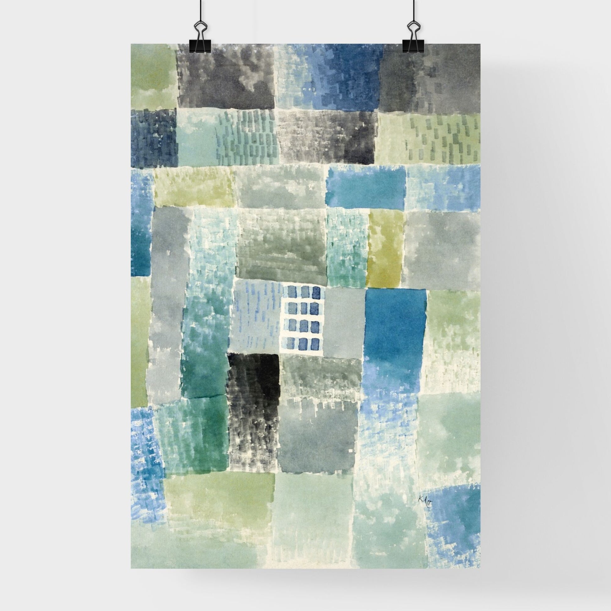 Paul Klee – First House in a Settlement Poster