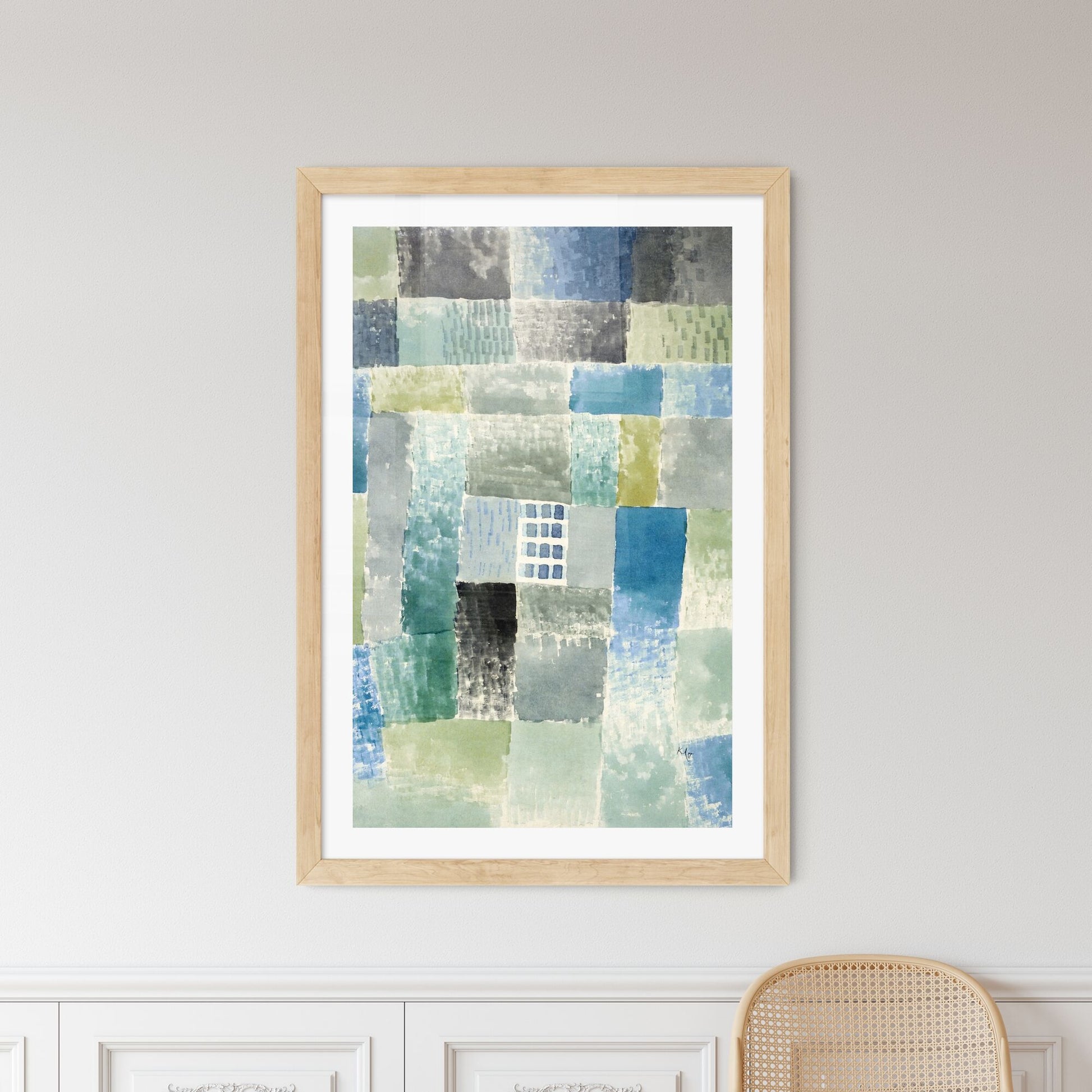 Framed Print of Paul Klee – First House in a Settlement