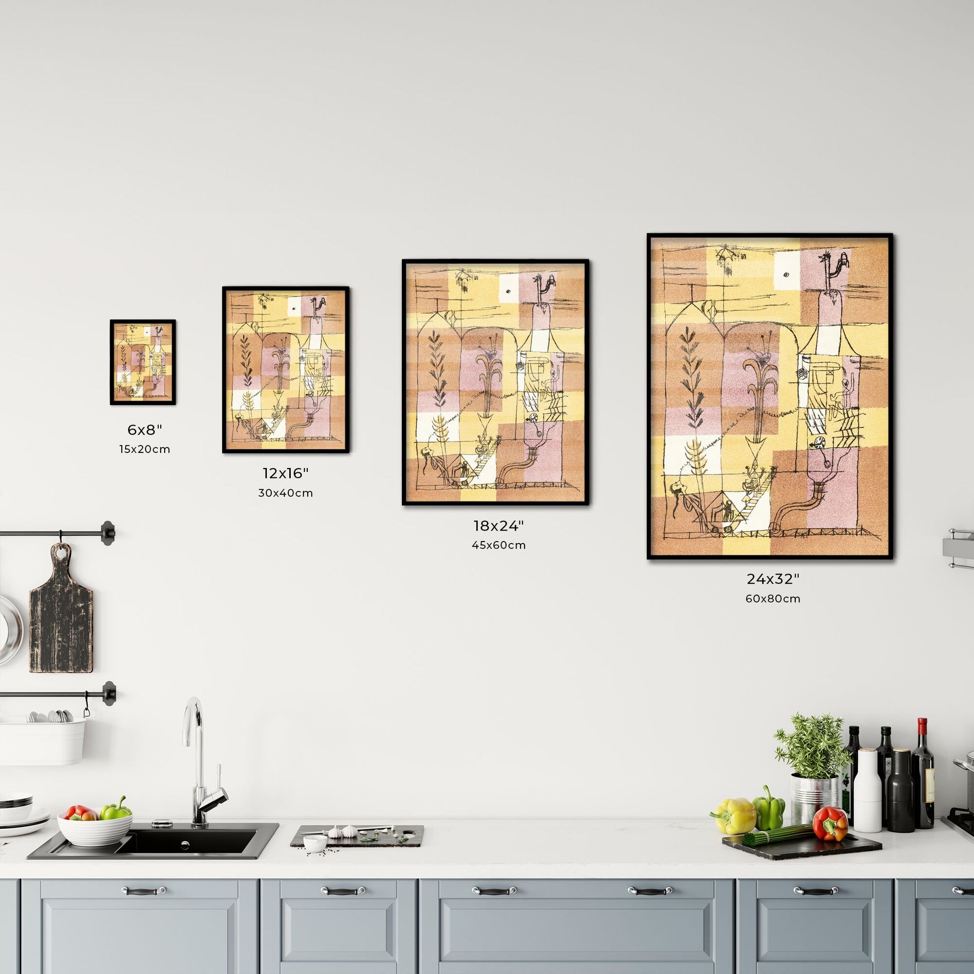 Paul Klee – In the Spirit of Hoffmann Size Chart