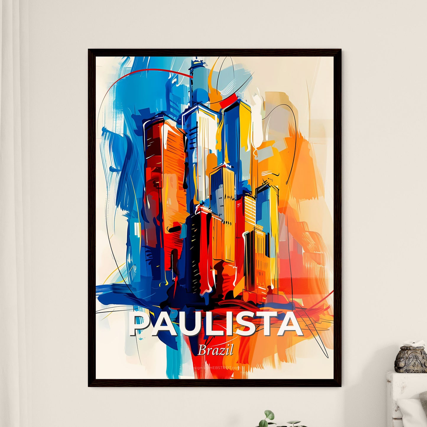 Vibrant Paulista, Brazil - A Painting Of A City