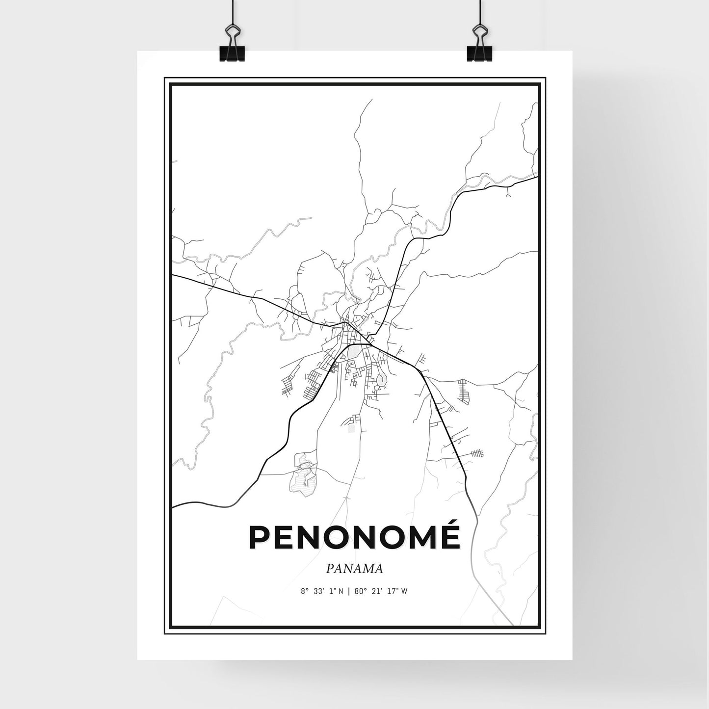 Penonomé Panama - Premium City Map Poster