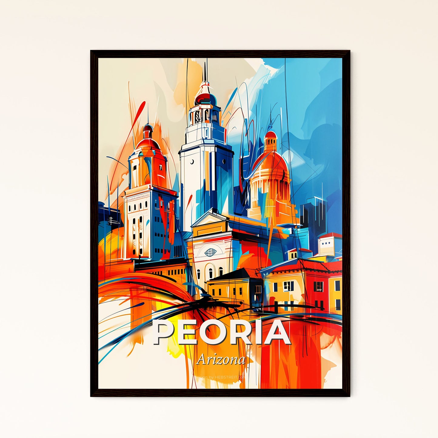 Vibrant Peoria, Arizona - A Colorful Painting Of A City