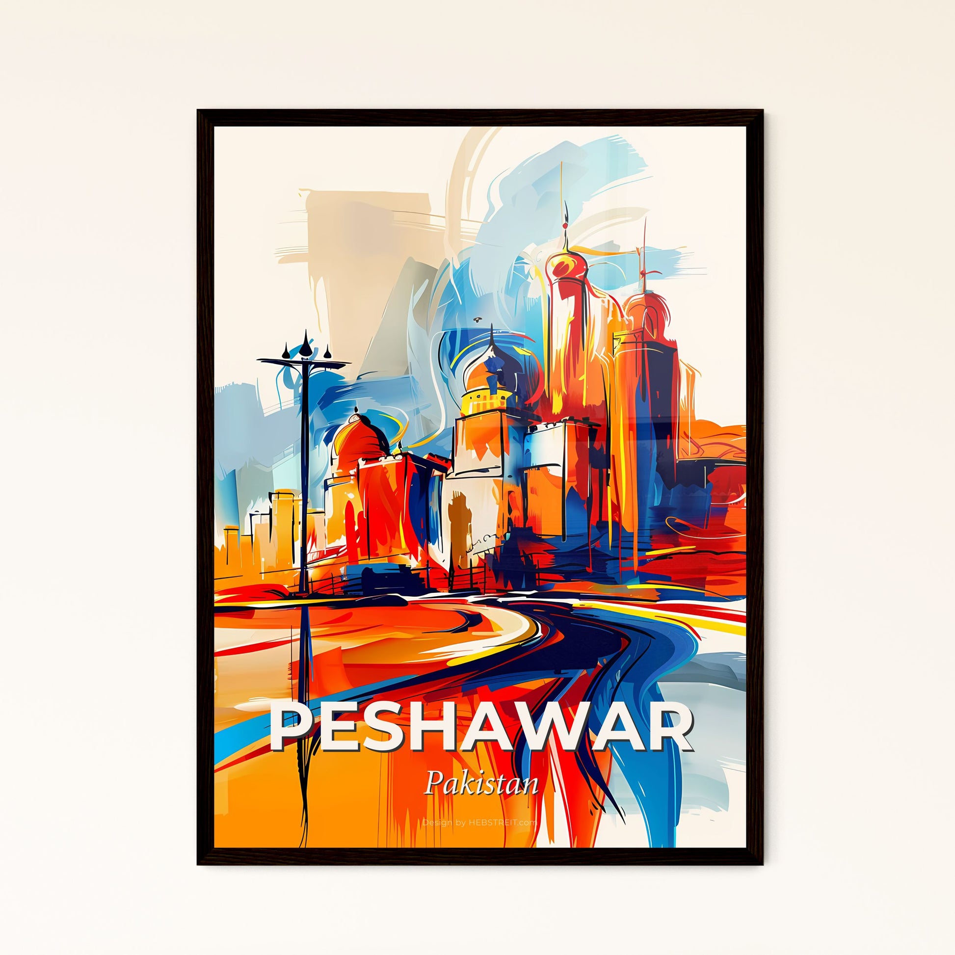 Vibrant Peshawar, Pakistan - A Painting Of A City