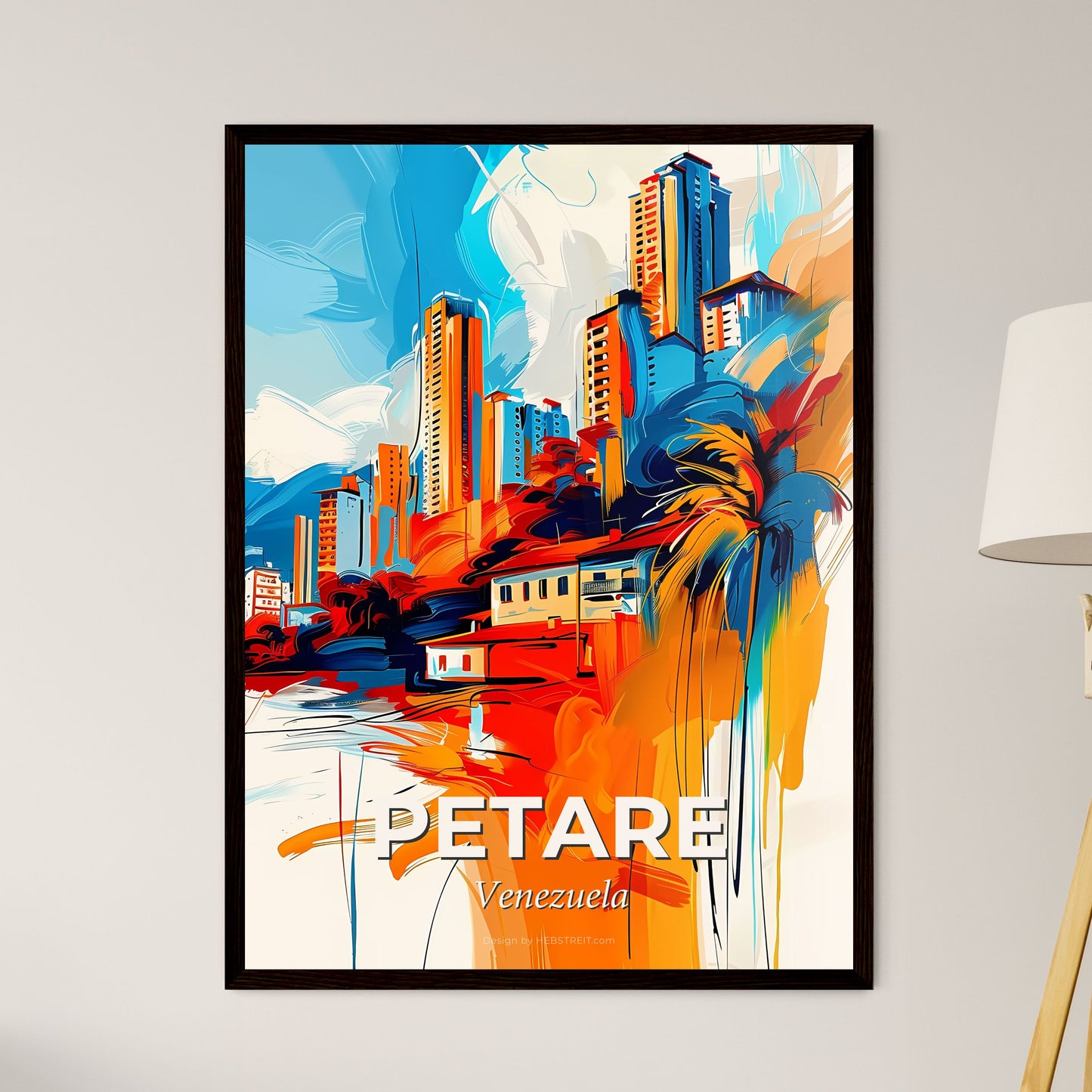 Vibrant Petare, Venezuela - A Painting Of A City