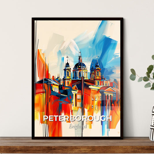 Vibrant Peterborough, England - A Painting Of A Building