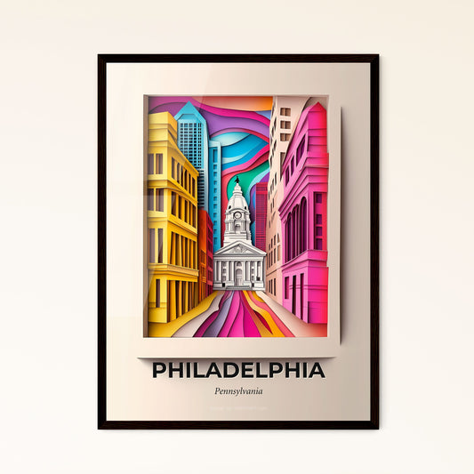 Vivid Philadelphia, Pennsylvania - a city with a clock tower