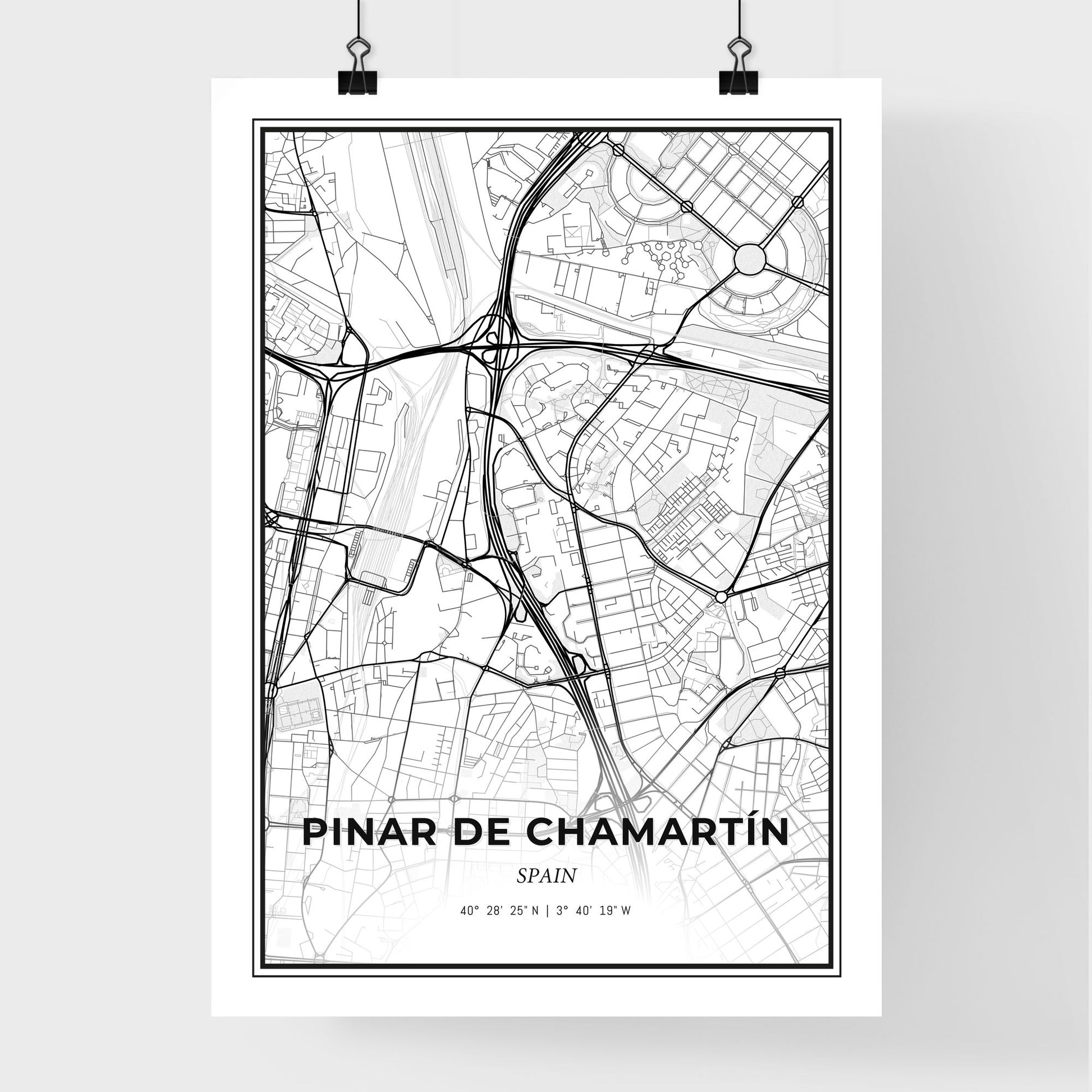 Pinar de Chamartín Spain - Premium City Map Poster