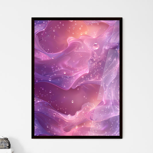 Vibrant Abstract Art Painting with Pink - Framed Art Print