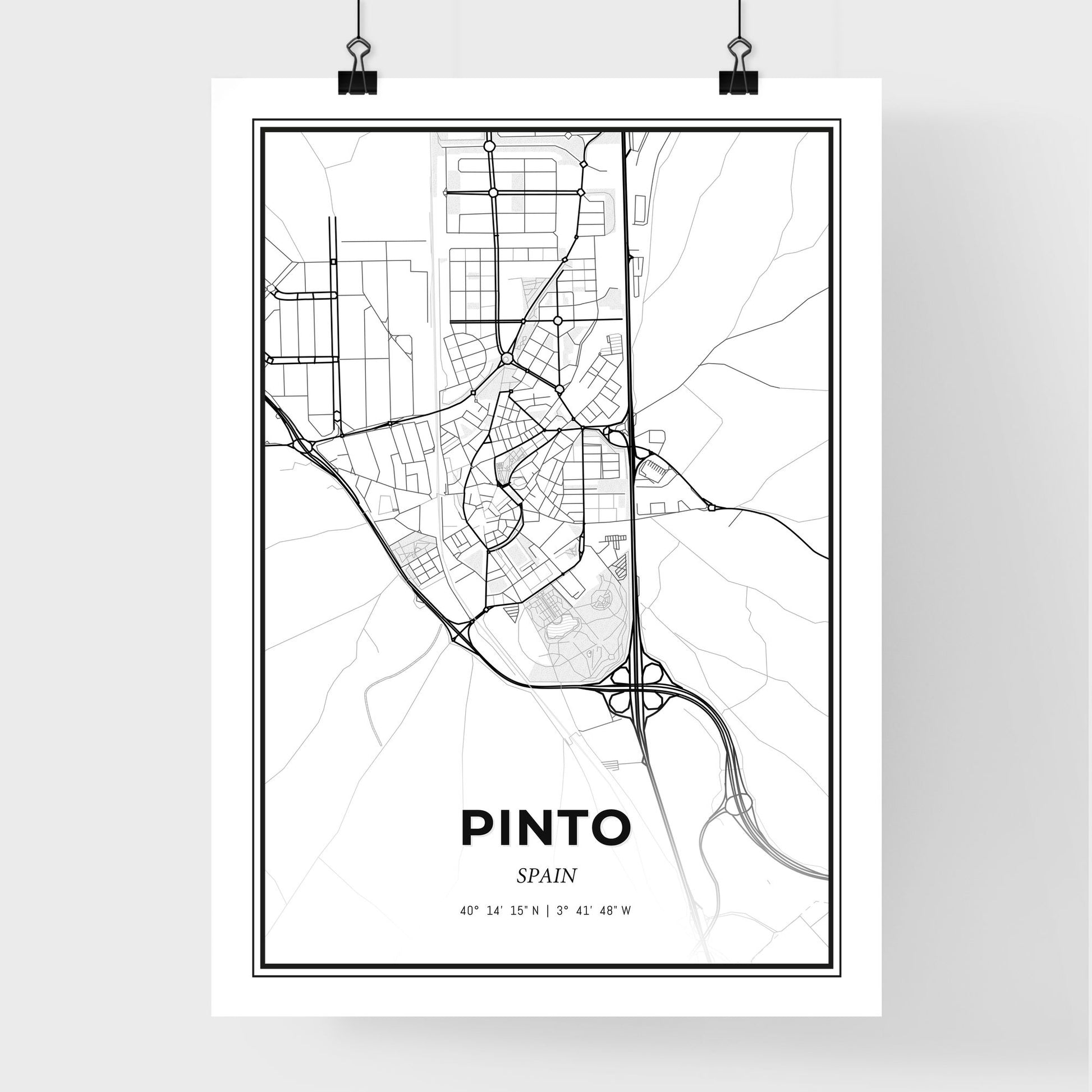 Pinto Spain - Premium City Map Poster