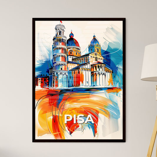 Vibrant Pisa, Italy - A Painting Of A Building