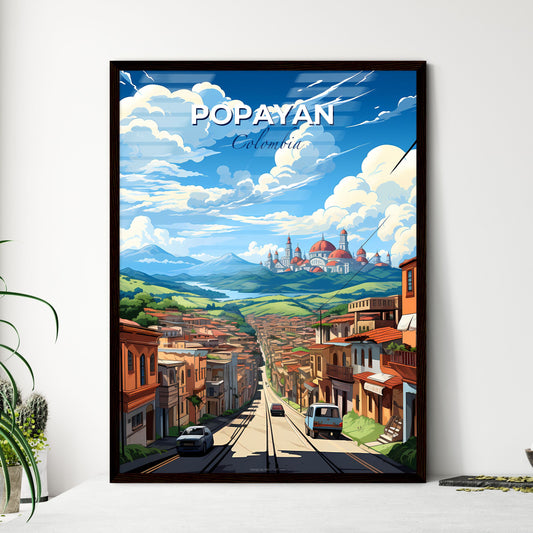 Popayan Colombia Skyline Painting City Art Travel Landmark Default Title