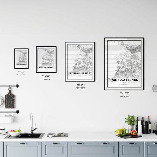 Port-au-Prince Haiti - Customizable Modern City Map