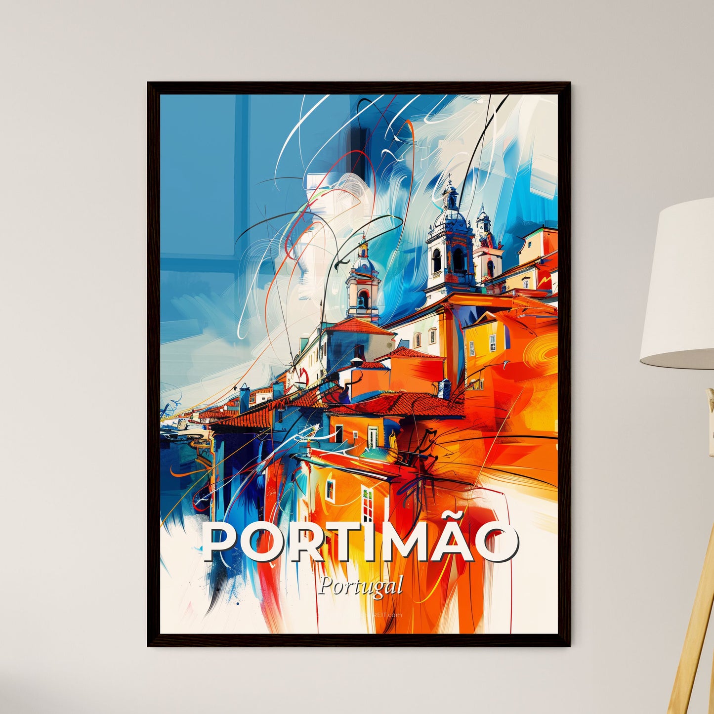 Vibrant Portimão, Portugal - A Painting Of A City