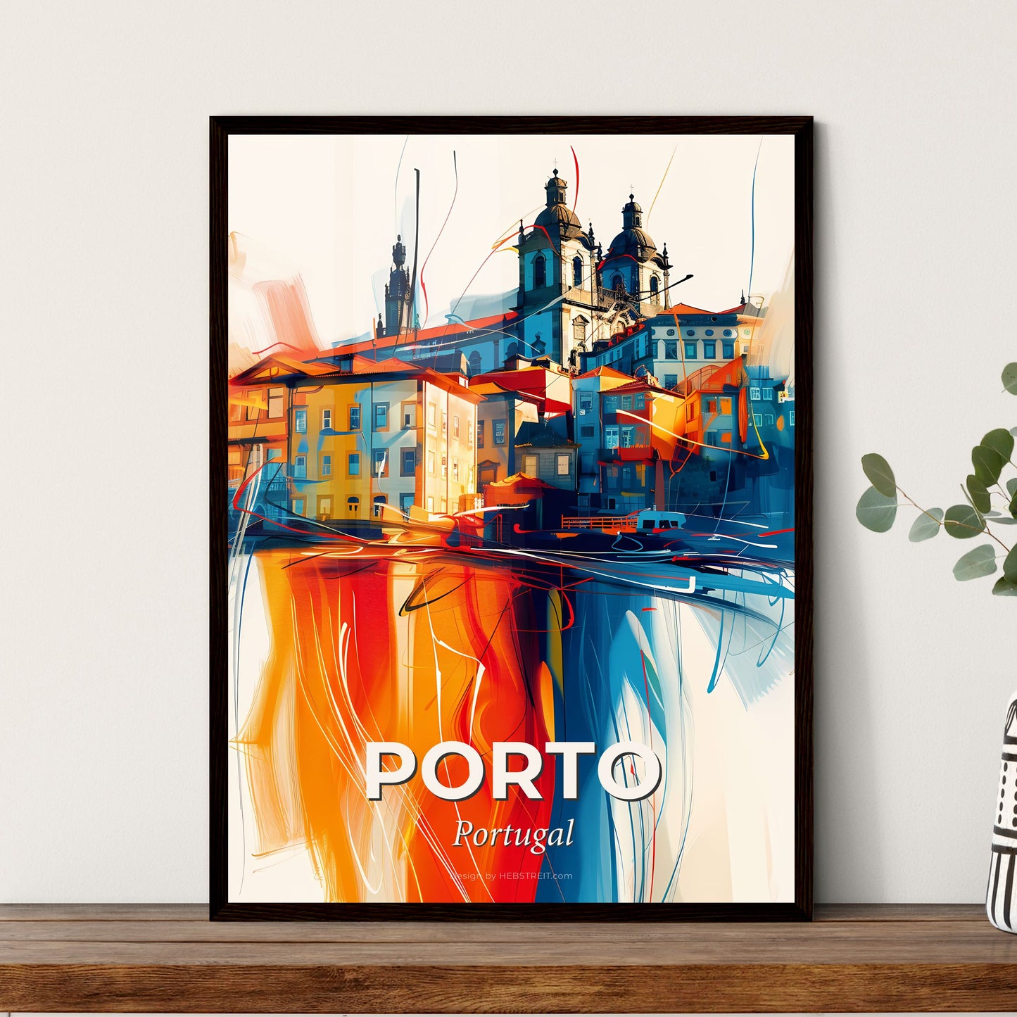 Vibrant Porto, Portugal - A Painting Of A City