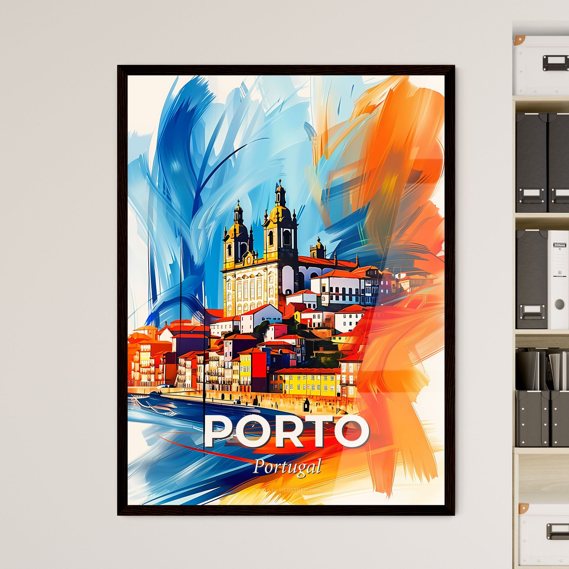 Vibrant Porto, Portugal - A Colorful Painting Of A City