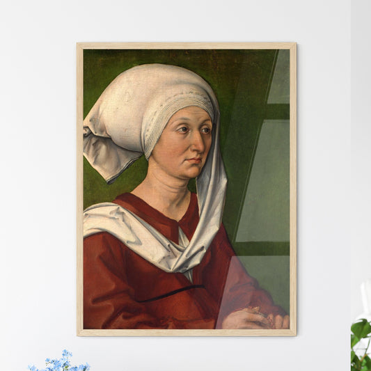 Portrait of a Woman in White Headdress by Albrecht Dürer Art Print