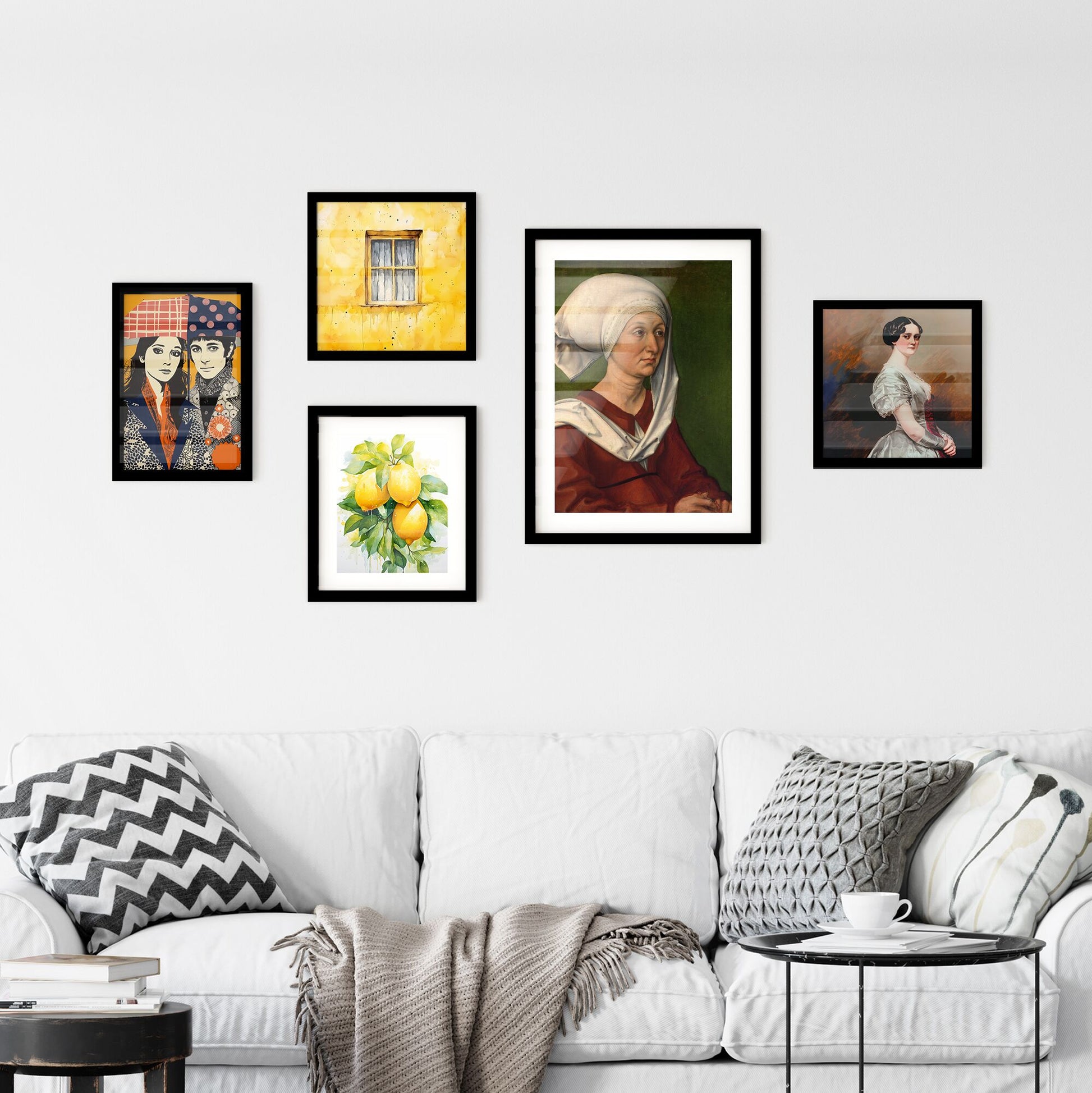 Portrait of a Woman in White Headdress by Albrecht Dürer Wall Art