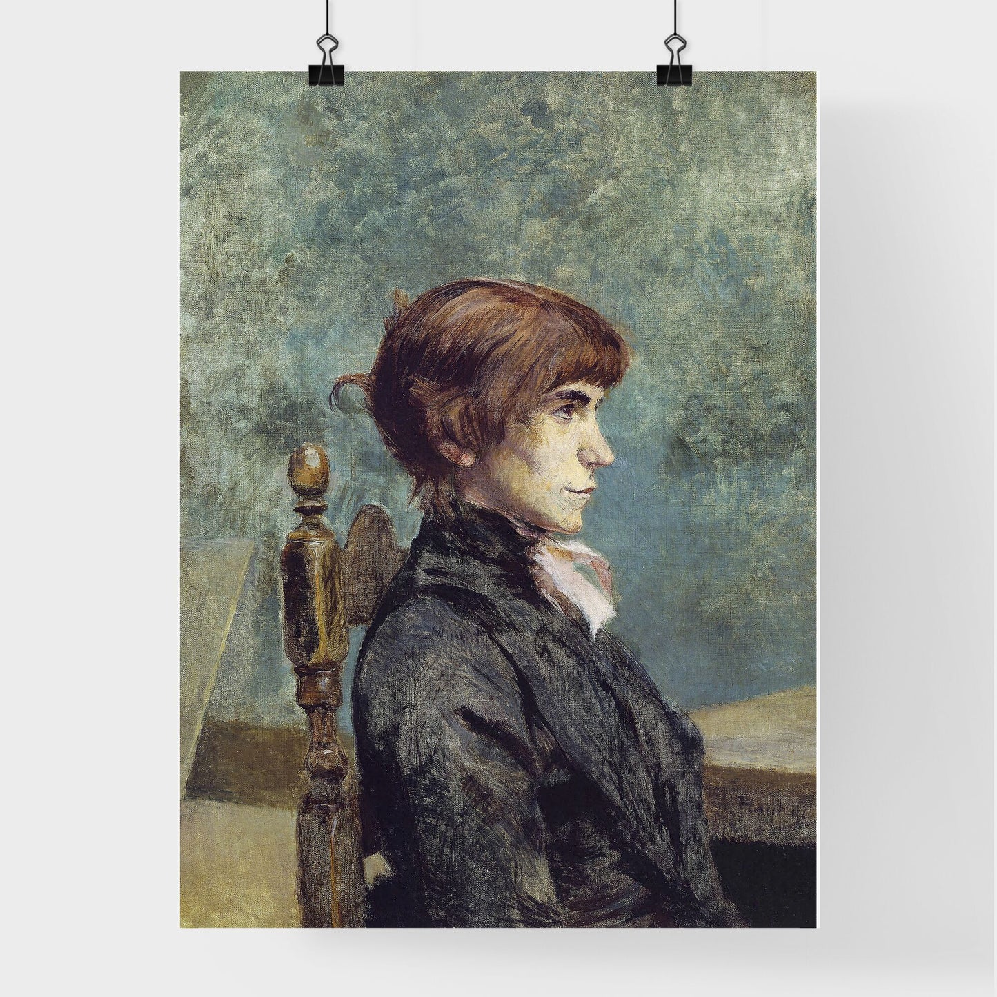 Portrait of Jeanne Wenz – Henri de Toulouse-Lautrec Poster