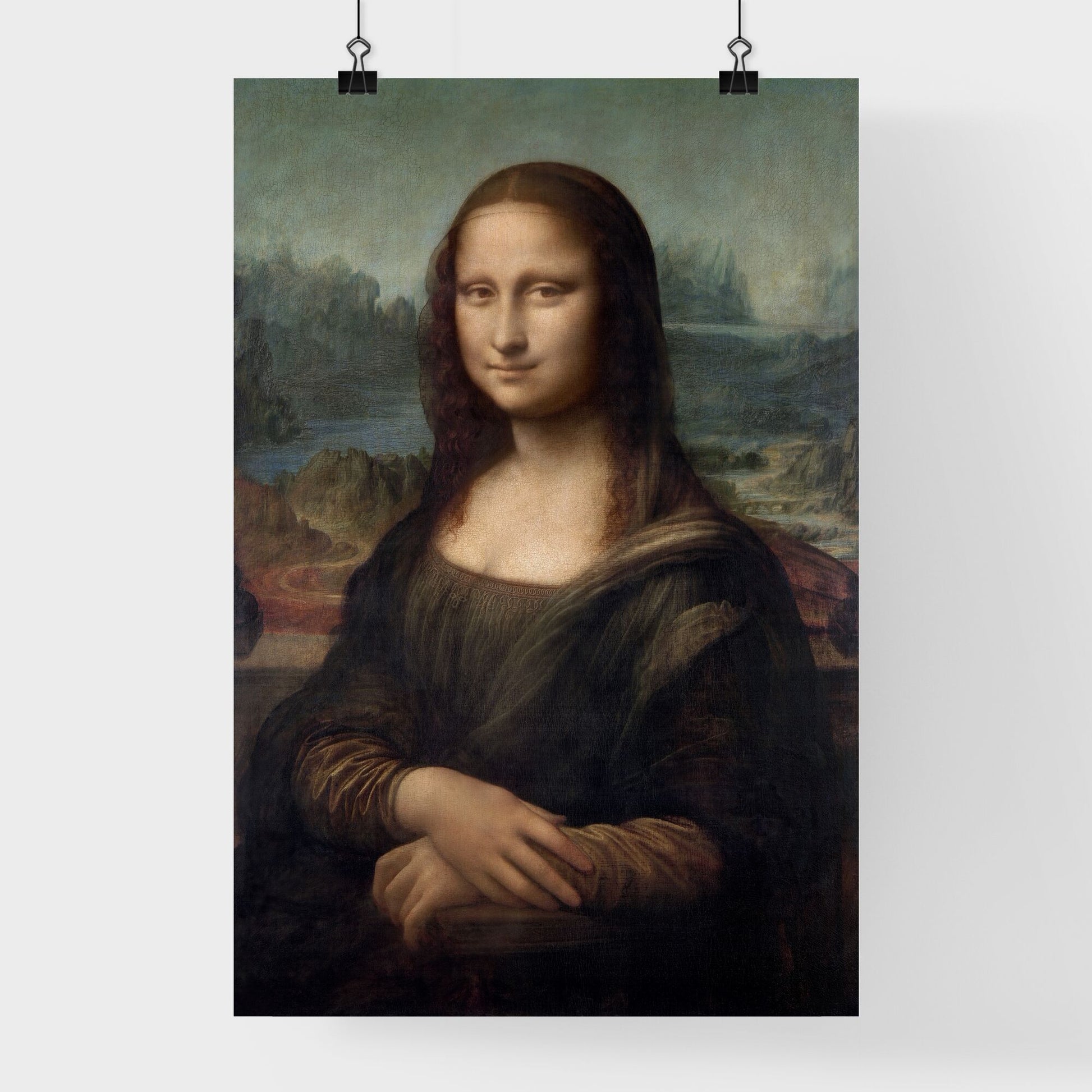 Portrait of Mona Lisa del Giocondo – Leonardo da Vinci Poster