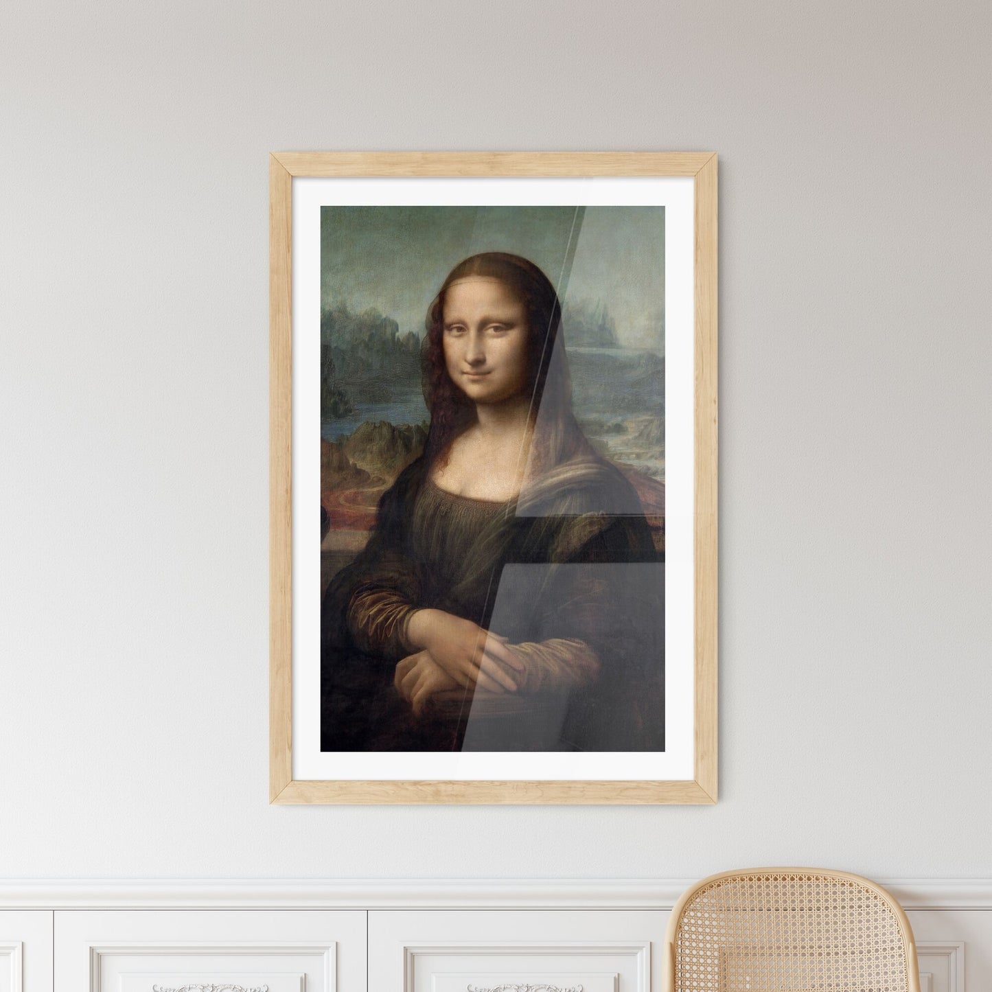 Framed Print of Portrait of Mona Lisa del Giocondo – Leonardo da Vinci