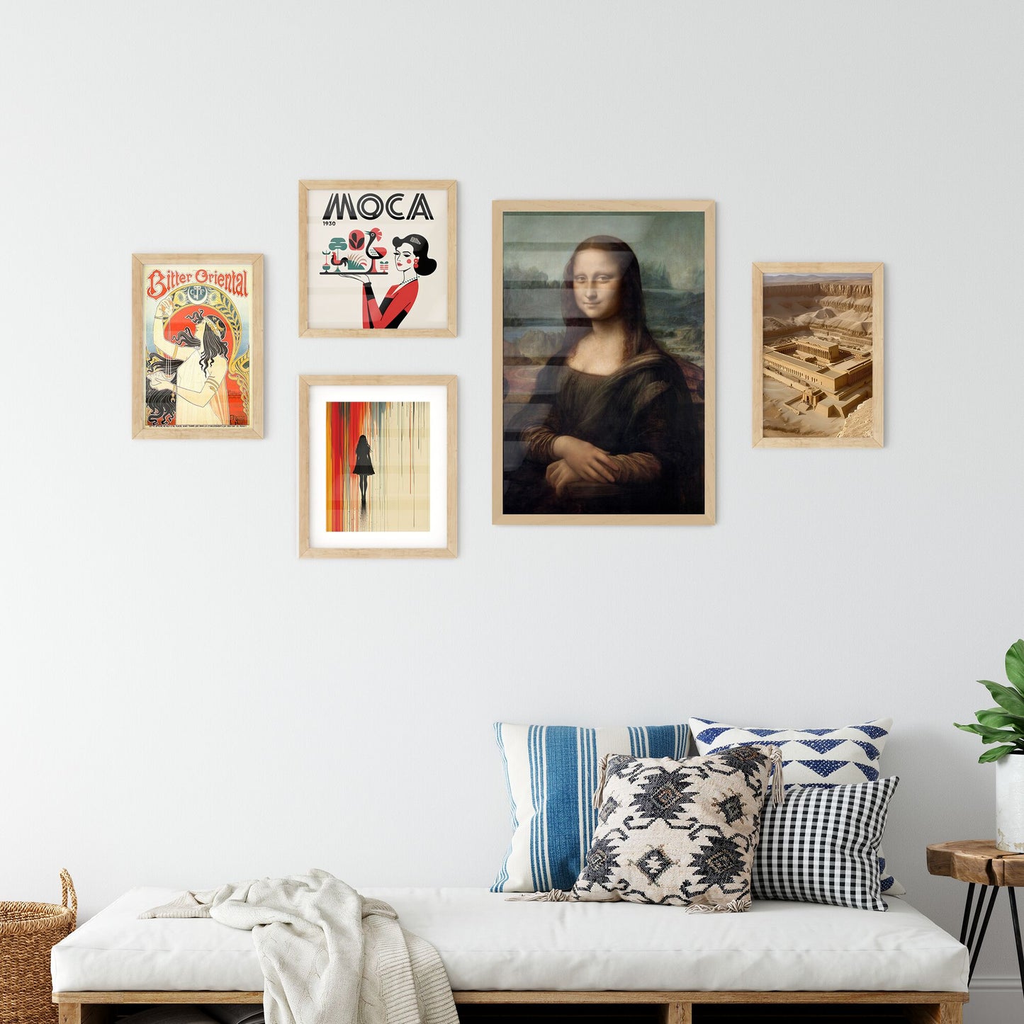 Wall Art with Portrait of Mona Lisa del Giocondo – Leonardo da Vinci