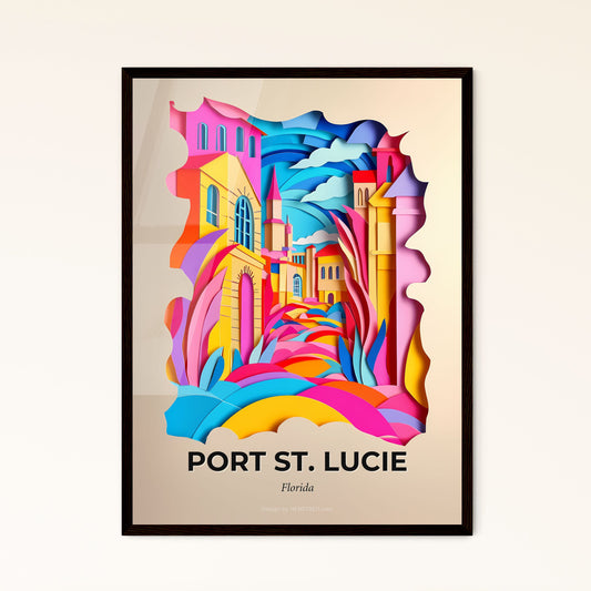 Vivid Port St. Lucie, Florida - a colorful city with a sky background