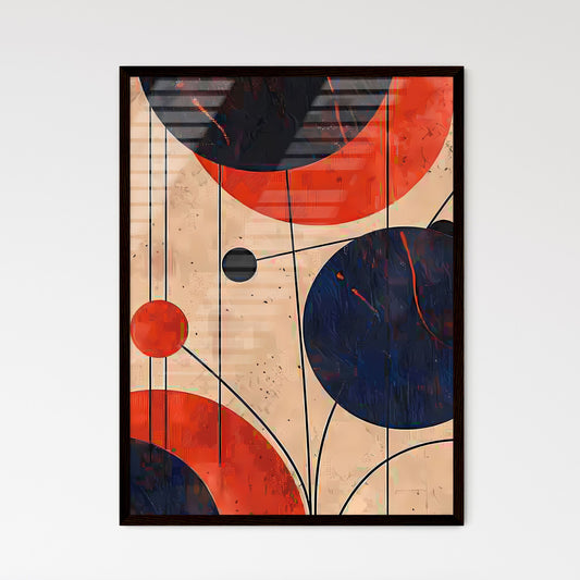 Postmodern Abstract Shapes Painting Print Cl - Framed Art Print