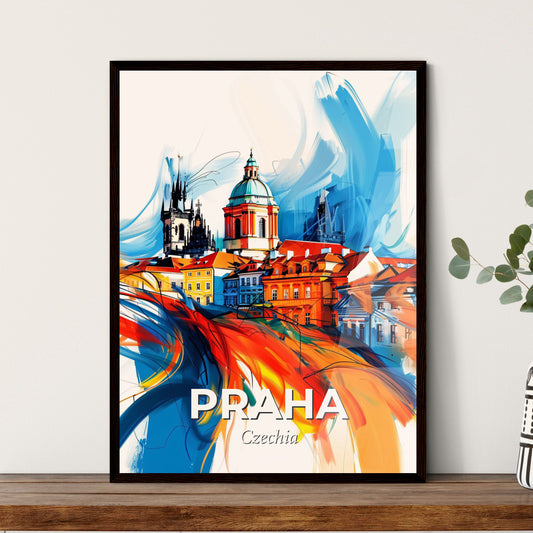 Vibrant Praha, Czechia - A Colorful Painting Of A City