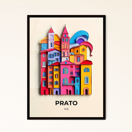 Vivid Prato, Italy - a colorful city with a rainbow colored roof