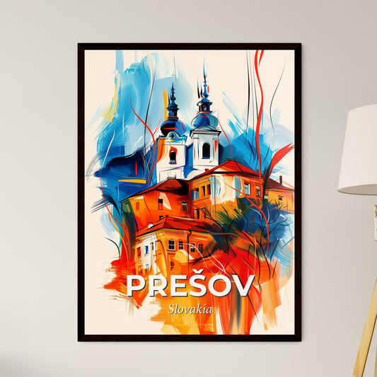 Vibrant Prešov, Slovakia - A Painting Of A Building