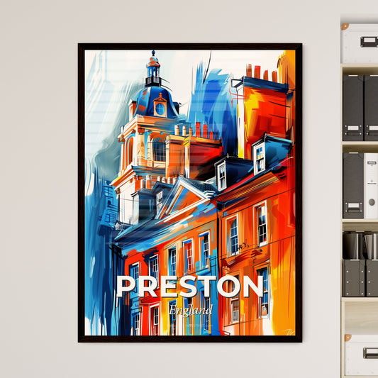 Vibrant Preston, England - A Painting Of A Building