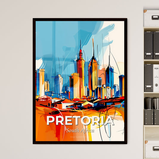 Vibrant Pretoria, South Africa - A Painting Of A City