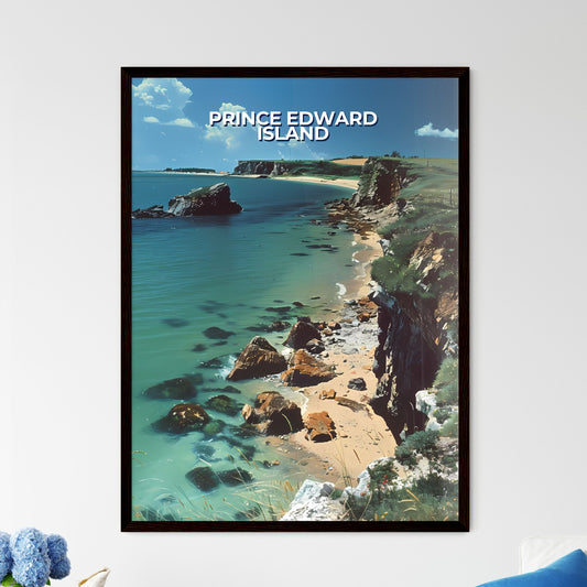 Vibrant Art of Rocky Prince Edward Island Be - Framed Art Print