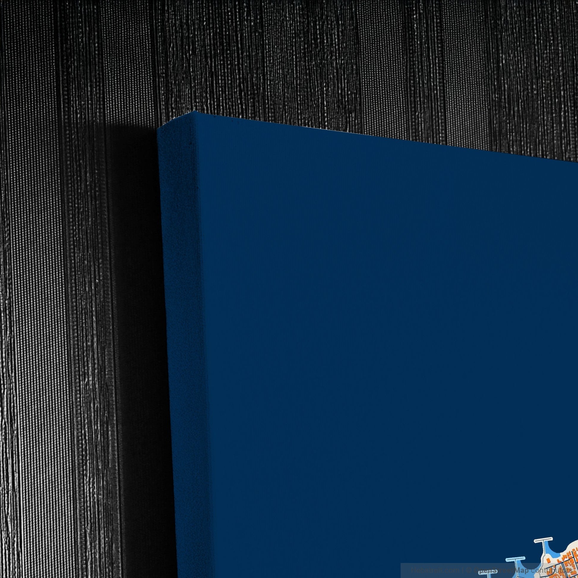 Bordj El Kiffan Algeria Colorful City Map Canvas Print Detail