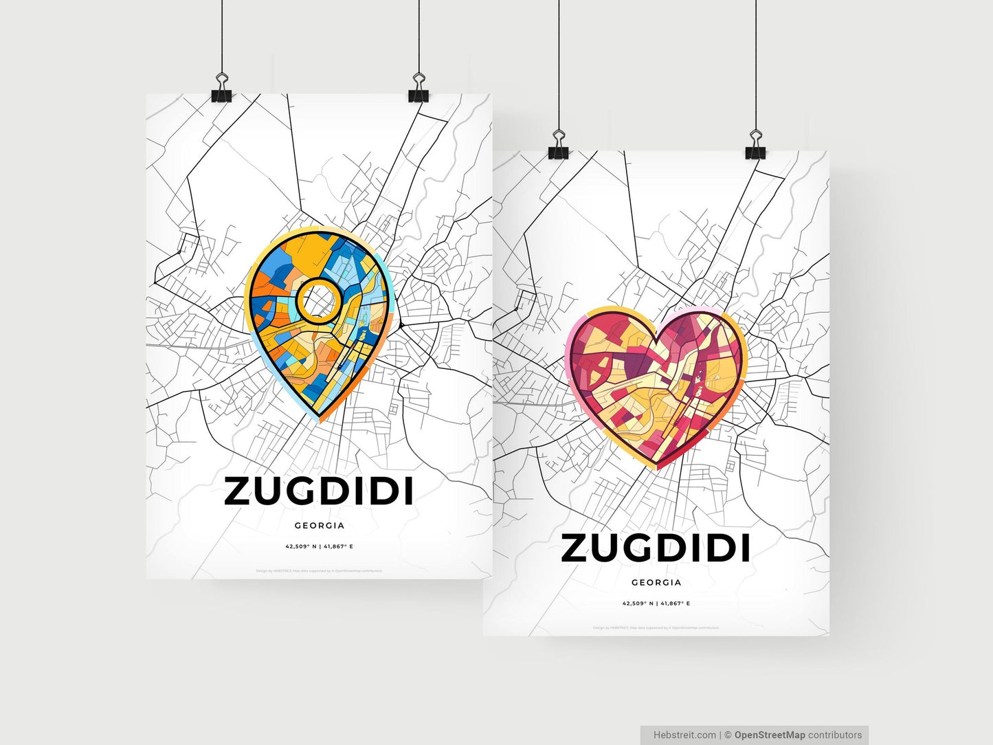 Zugdidi Georgia art print for couples