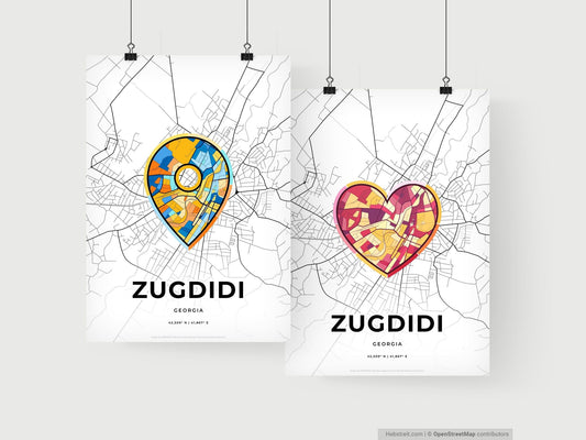 Zugdidi Georgia art print for couples