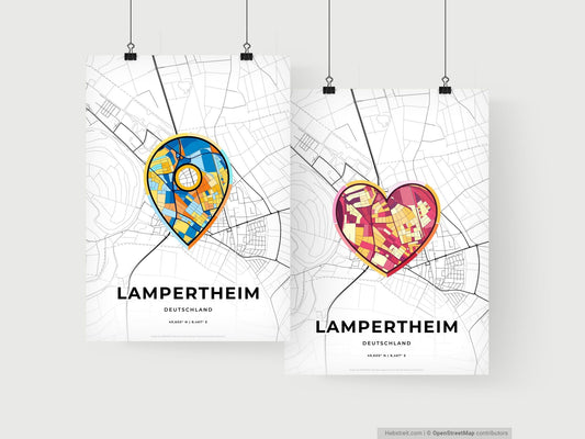 Lampertheim Germany art print for couples