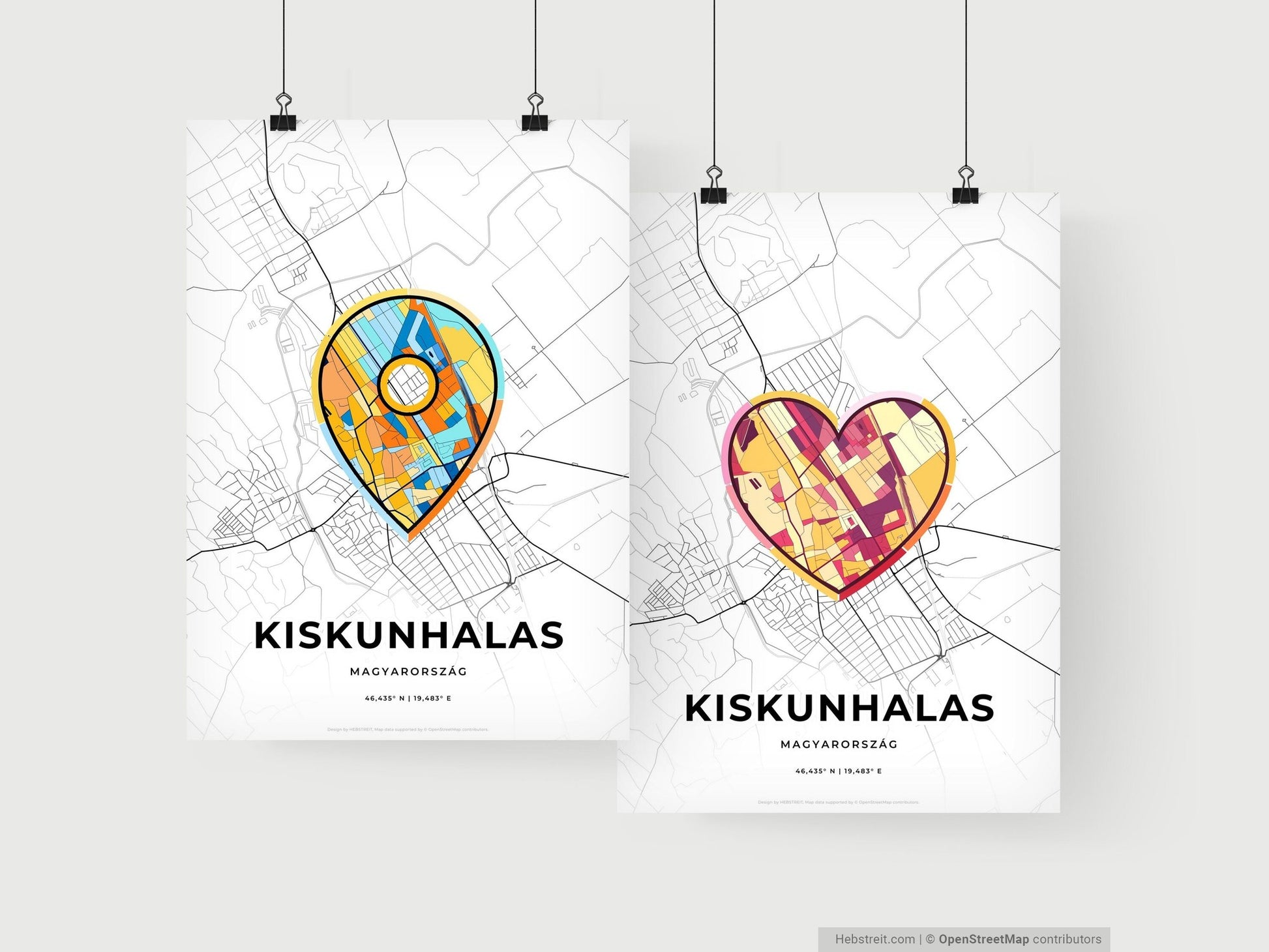 Kiskunhalas Hungary art print for couples