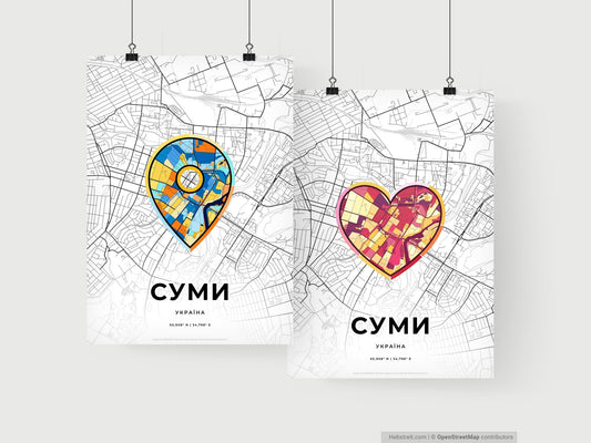Sumy Ukraine art print for couples