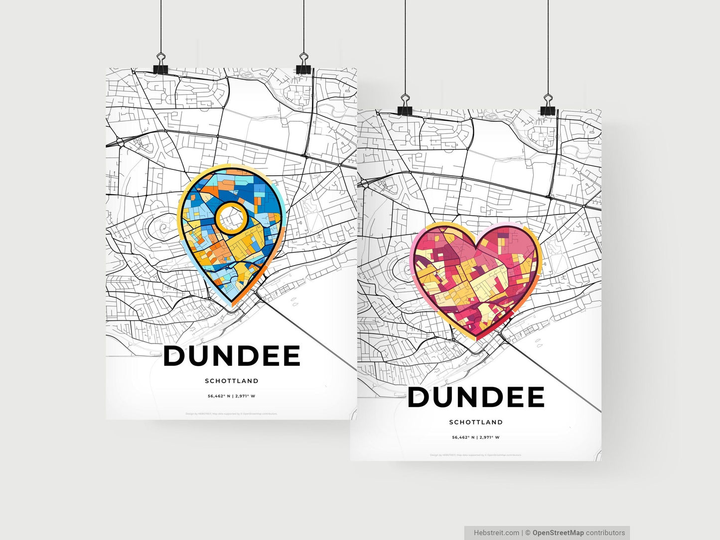 Dundee Scotland art print for couples