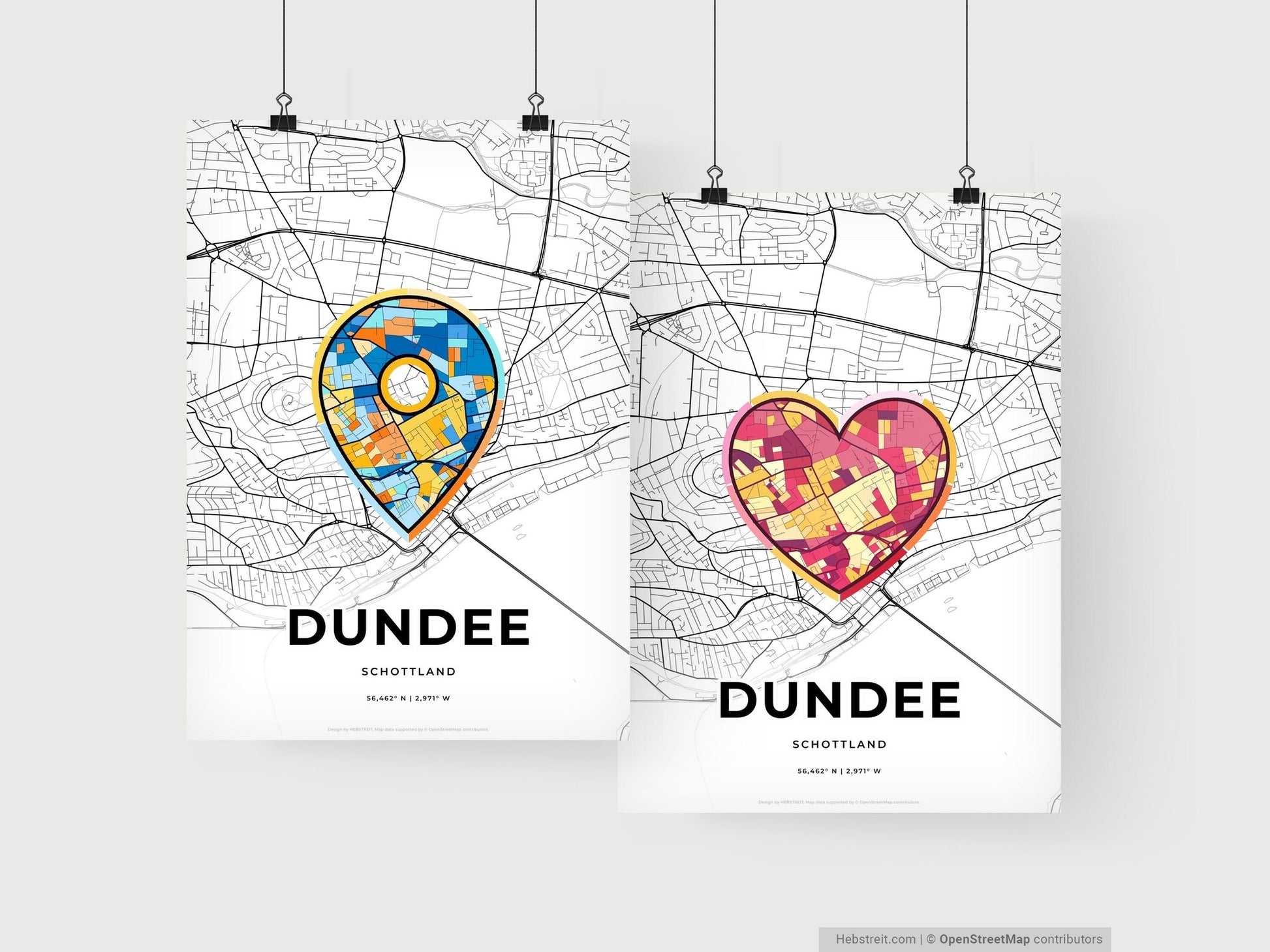 Dundee Scotland art print for couples