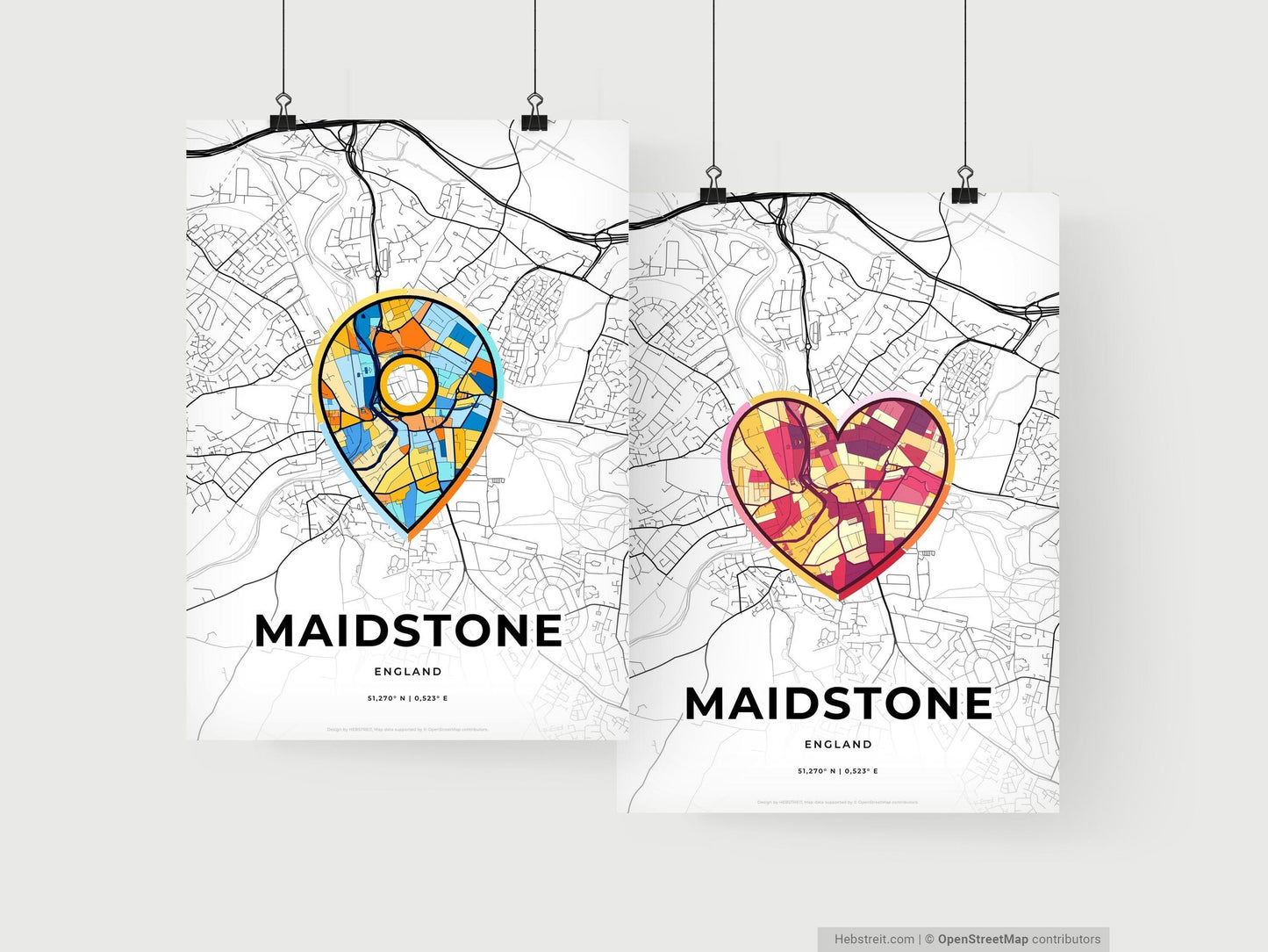 Maidstone England art print for couples