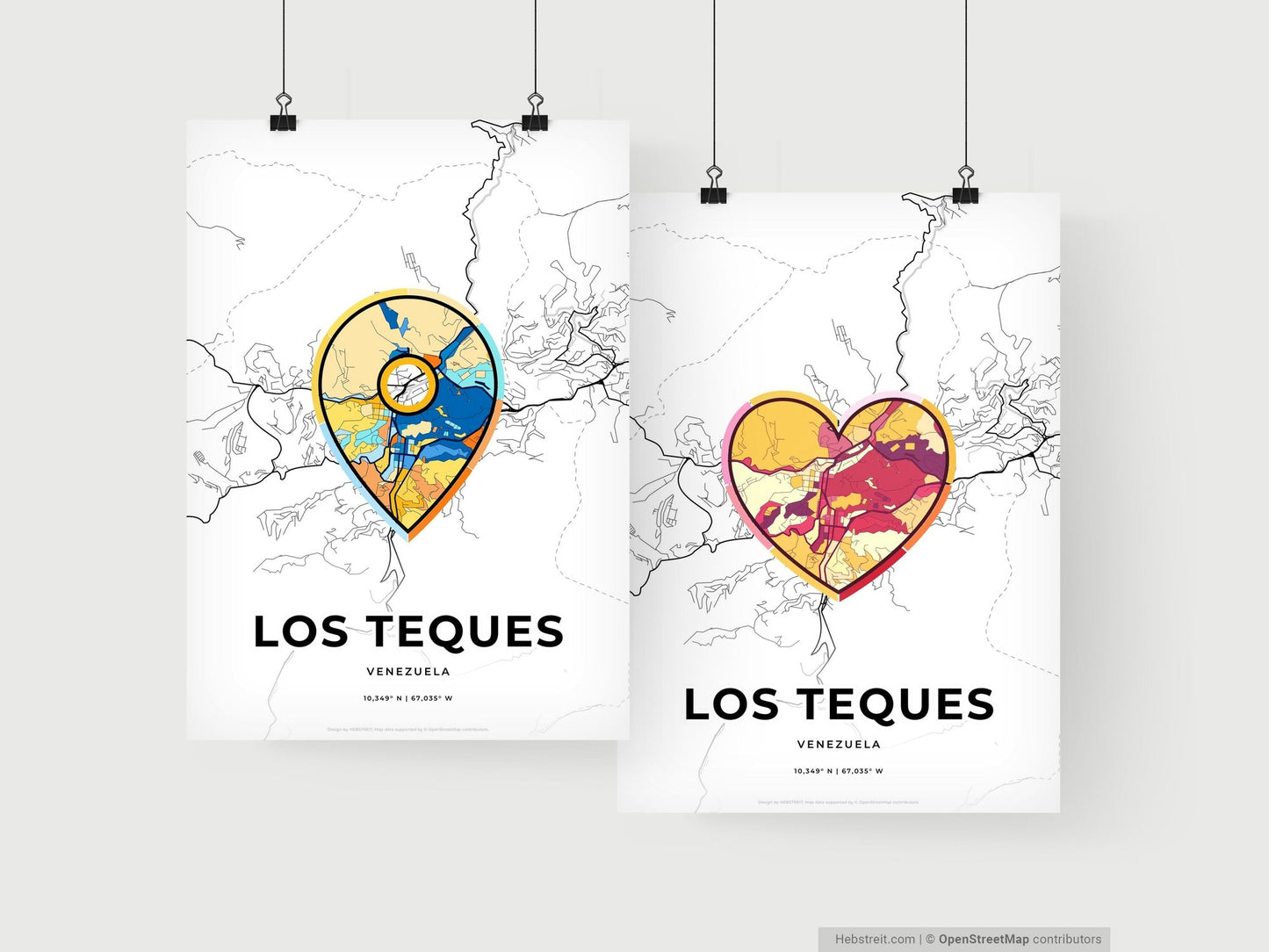 Los Teques Venezuela art print for couples